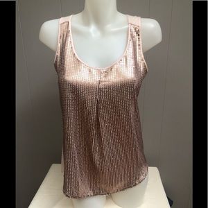 Pink Sequins Tank Top